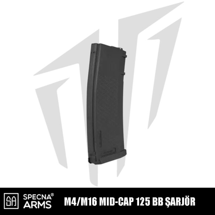 Specna Arms 125BB'lik S-Mag Mid-Cap Airsoft Şarjör - siyah