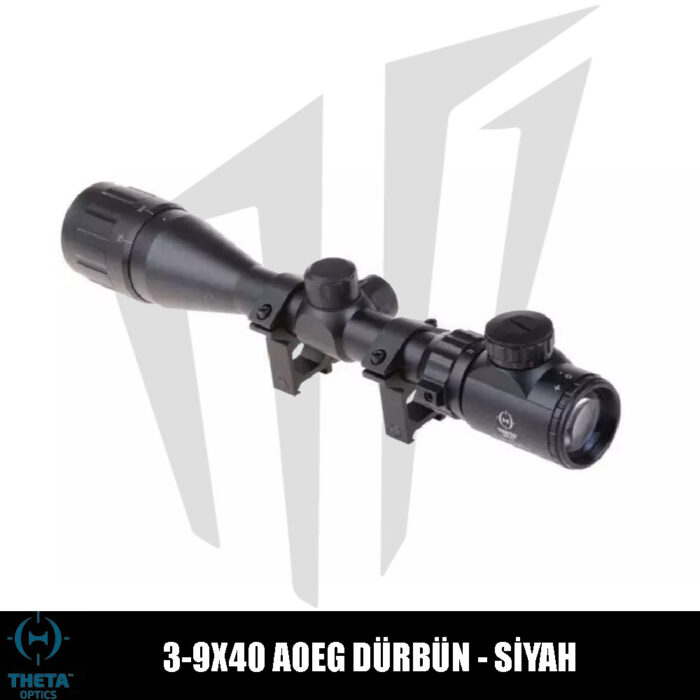 Theta Optics 3-9X40 AOEG Dürbün – Siyah