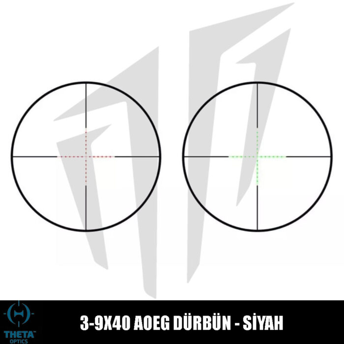 Theta Optics 3-9X40 AOEG Dürbün – Siyah