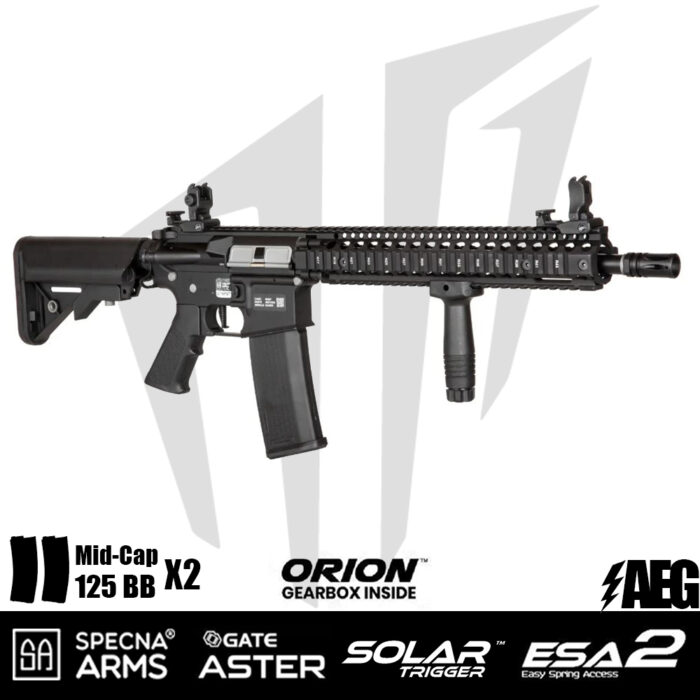 Specna Arms Daniel Defense® MK18 SA-E26 EDGE 2.0™ Airsoft Tüfeği – Siyah