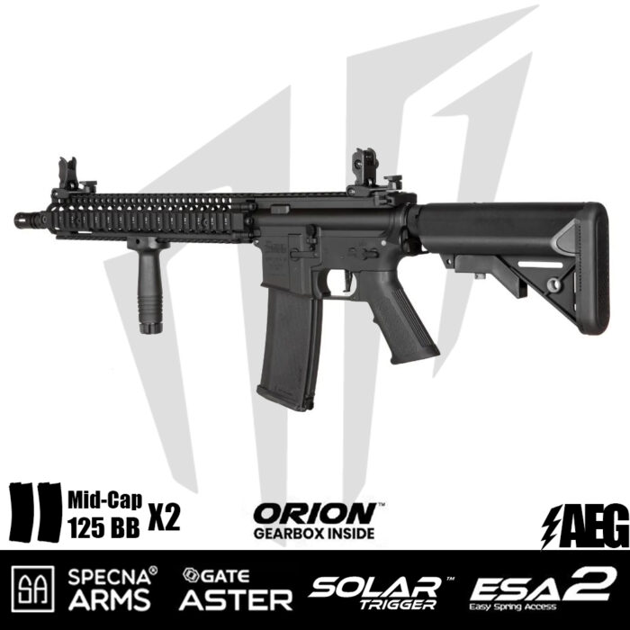 Specna Arms Daniel Defense® MK18 SA-E26 EDGE 2.0™ Airsoft Tüfeği – Siyah