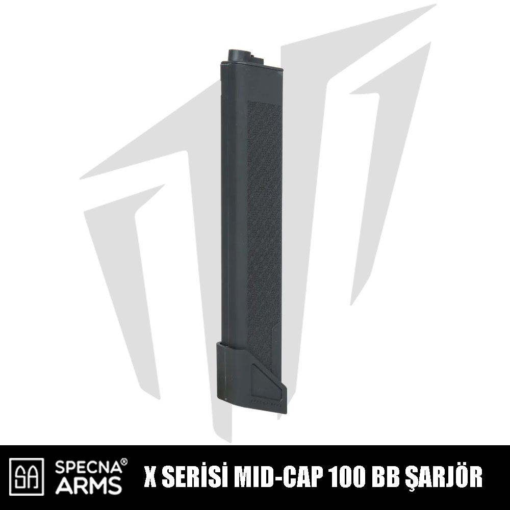 Specna Arms X Serisi Airsoft Tüfekler İçin 100BB’lik Mid-Cap S-Mag Airsoft Şarjör – Gri