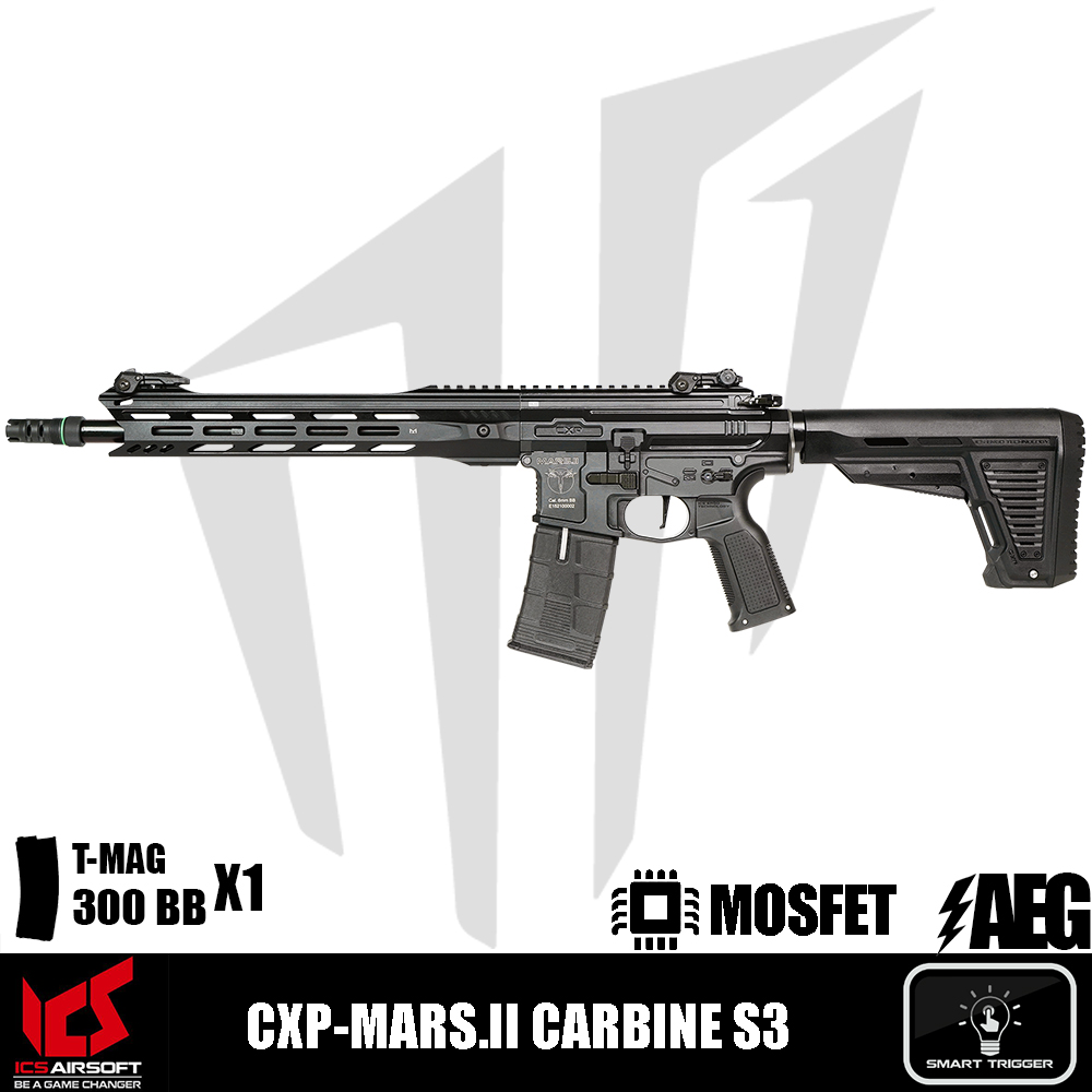 ICS Airsoft CXP-MARS.II Carbine S3 Airsoft Tüfeği – Siyah