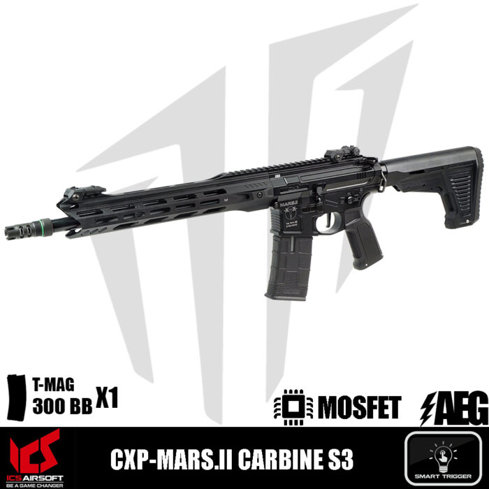 ICS Airsoft CXP-MARS.II Carbine S3 Airsoft Tüfeği – Siyah