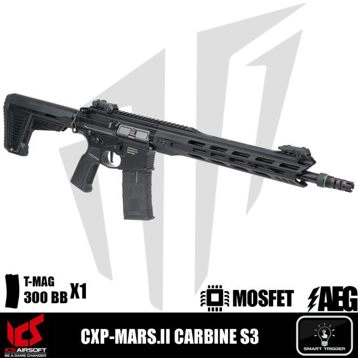 ICS Airsoft CXP-MARS.II Carbine S3 Airsoft Tüfeği – Siyah