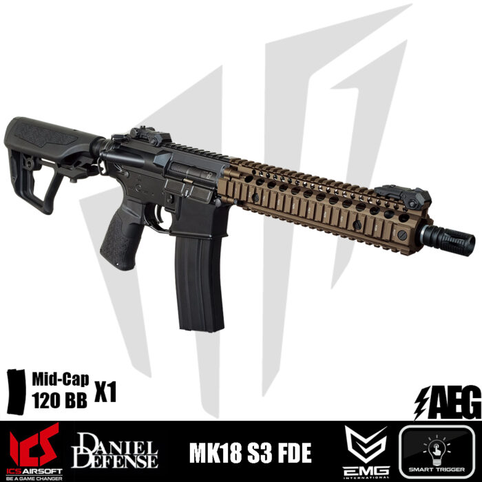 ICS Airsoft MK18 S3 Airsoft Tüfeği – Yarım Bronz