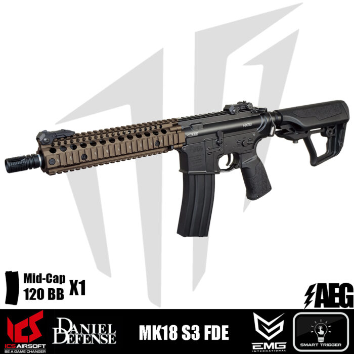 ICS Airsoft MK18 S3 Airsoft Tüfeği – Yarım Bronz