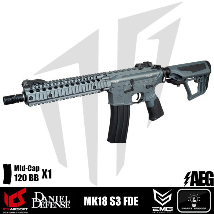 ICS Airsoft MK18 S3 Airsoft Tüfeği – Gri