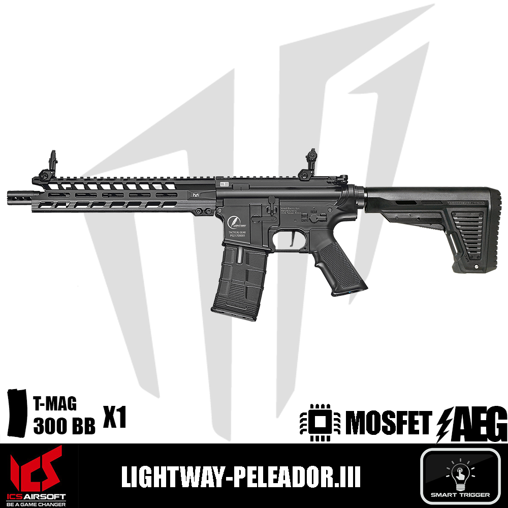 ICS Airsoft LIGHTWAY-PELEADOR.III Airsoft Tüfeği – Siyah