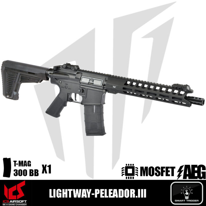 ICS Airsoft LIGHTWAY-PELEADOR.III Airsoft Tüfeği – Siyah