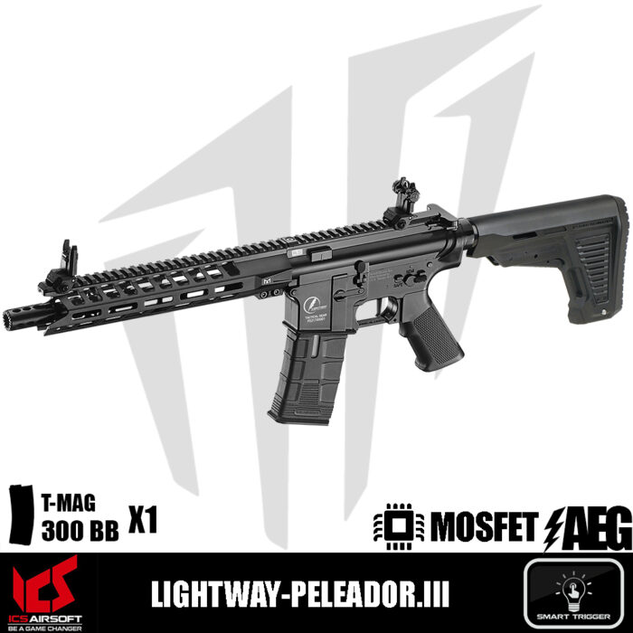 ICS Airsoft LIGHTWAY-PELEADOR.III Airsoft Tüfeği – Siyah