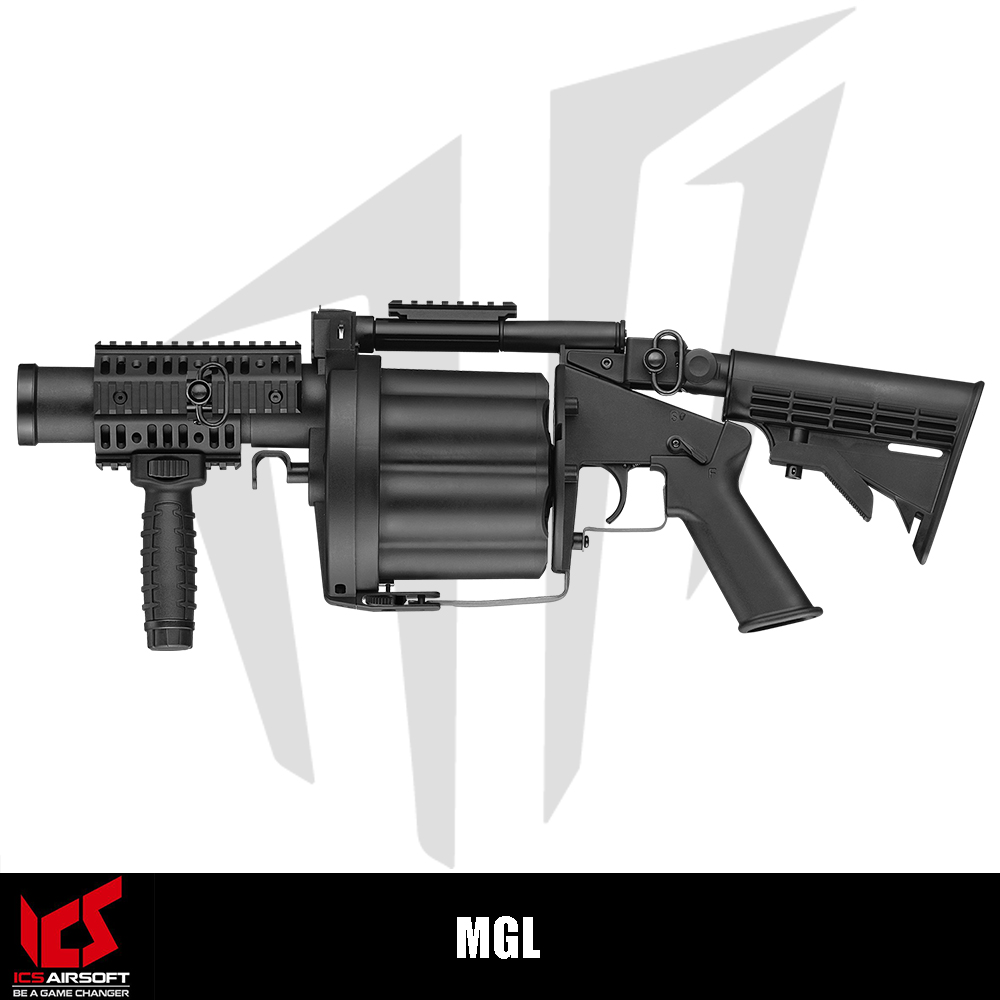 ICS Airsoft MGL Airsoft Tüfeği – Siyah