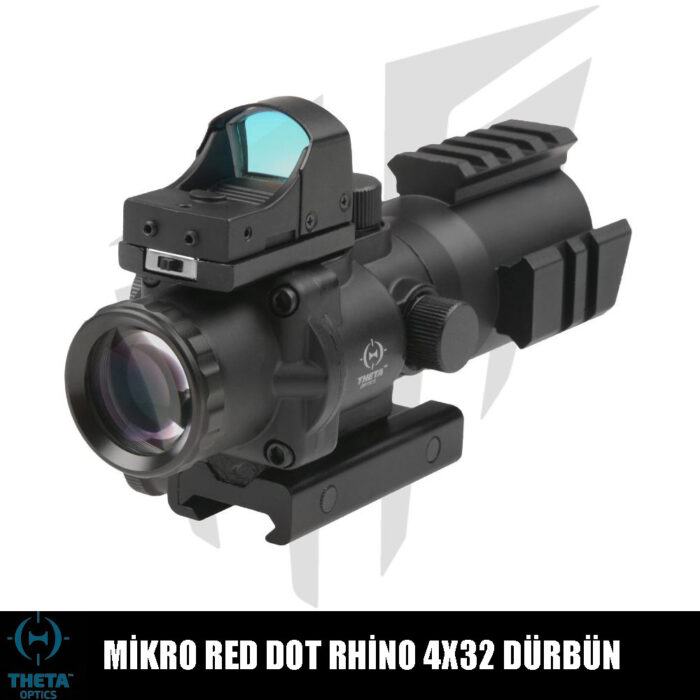 Theta Optics Mikro Red Dot Rhino 4X32 Dürbün – Siyah