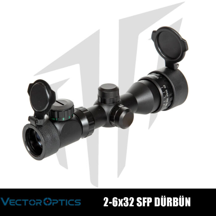 Vector Optics 2-6x32 SFP Dürbün – Siyah