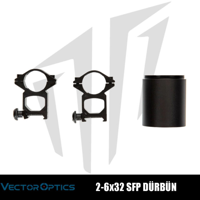 Vector Optics 2-6x32 SFP Dürbün – Siyah