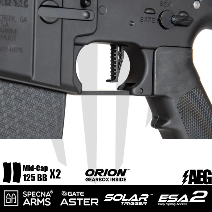 Specna Arms Daniel Defence® MK18 SA-E19 EDGE 2.0™GATE ASTER Airsoft Tüfeği – Siyah