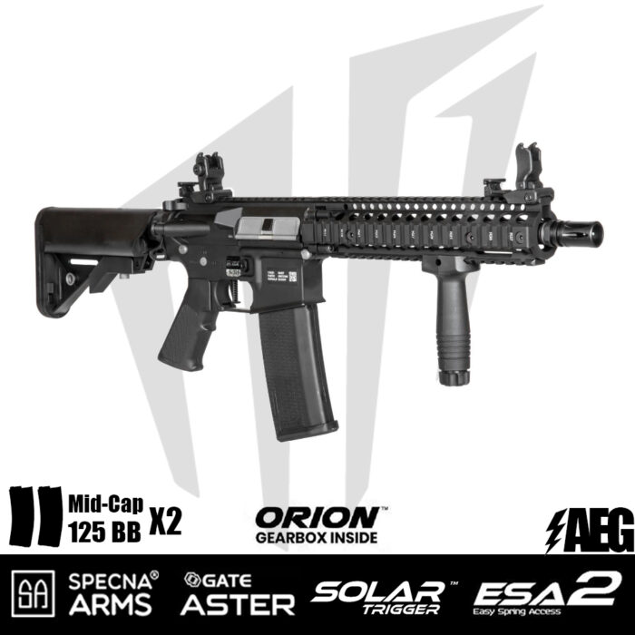 Specna Arms Daniel Defence® MK18 SA-E19 EDGE 2.0™GATE ASTER Airsoft Tüfeği – Siyah