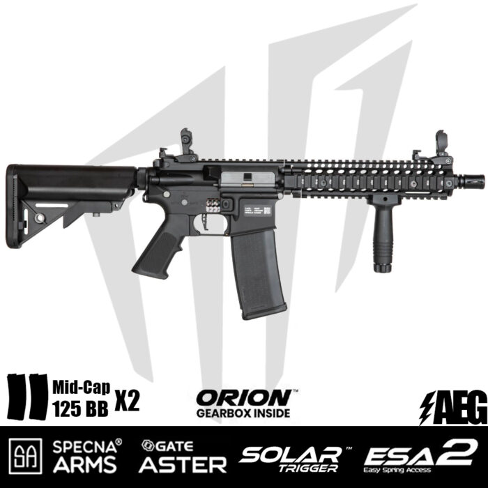 Specna Arms Daniel Defence® MK18 SA-E19 EDGE 2.0™GATE ASTER Airsoft Tüfeği – Siyah