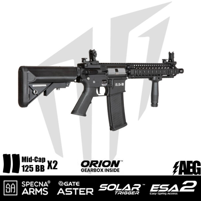 Specna Arms Daniel Defence® MK18 SA-E19 EDGE 2.0™GATE ASTER Airsoft Tüfeği – Siyah