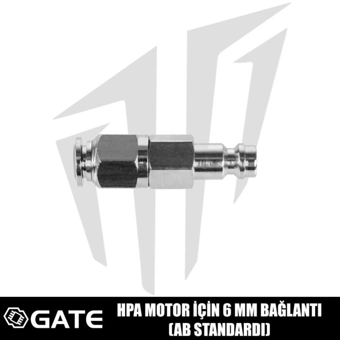 GATE HPA Motor İçin 6mm Bağlantı (AB Standardı)