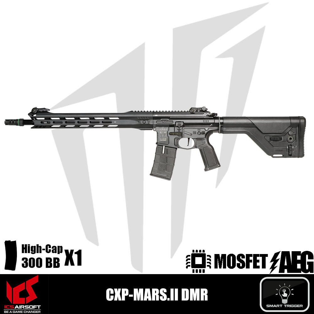 ICS Airsoft CXP-MARS.II DMR Airsoft Tüfeği – Siyah