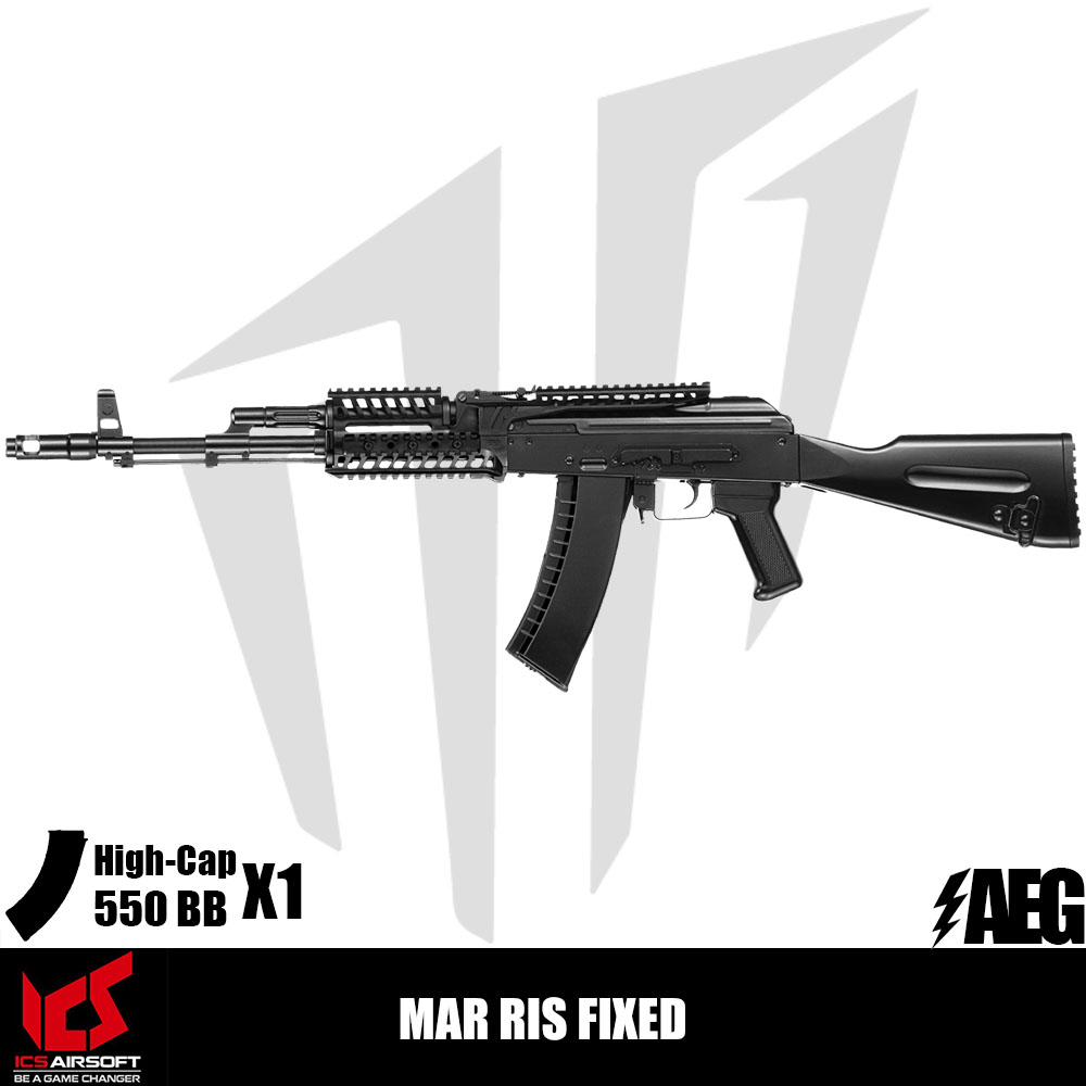 ICS Airsoft MAR RIS Fixed Airsoft Tüfeği – Siyah