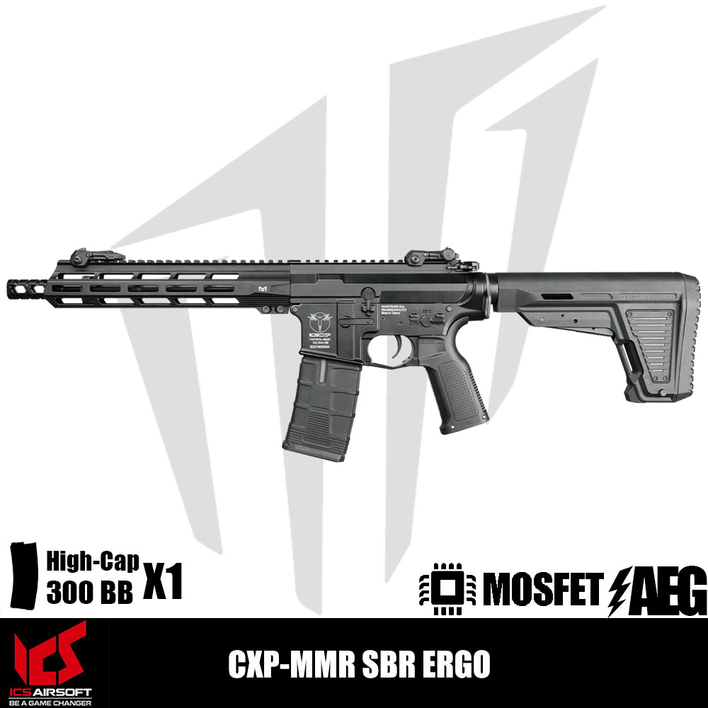 ICS Airsoft CXP-MMR SBR Ergo Airsoft Tüfeği – Siyah