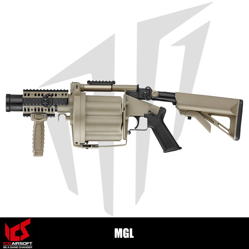 ICS Airsoft MGL Airsoft Tüfeği – Tan