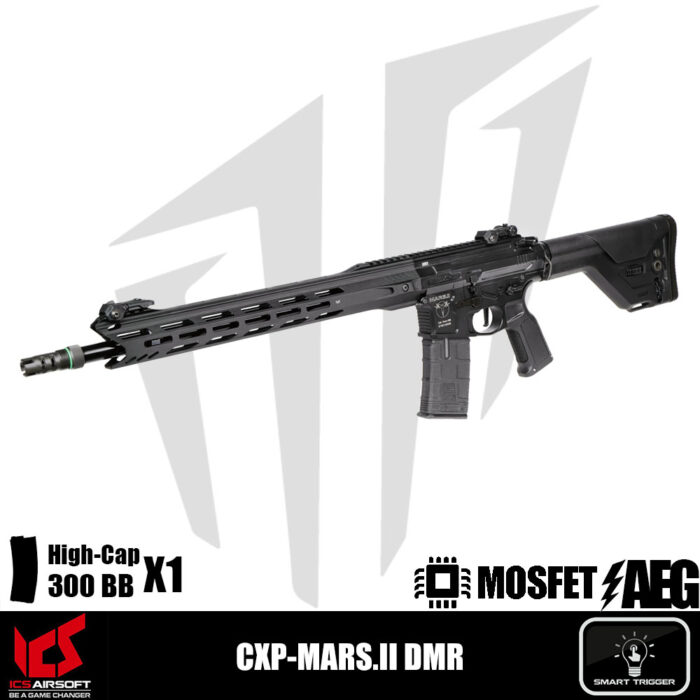 ICS Airsoft CXP-MARS.II DMR Airsoft Tüfeği – Siyah