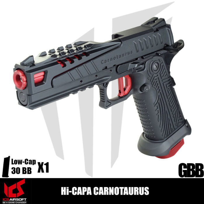 ICS Airsoft Hi-Capa Carnotaurus Airsoft Tabanca – Siyah