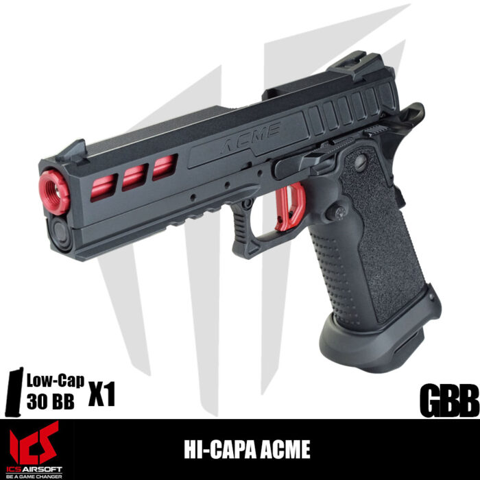 ICS Airsoft Hi-Capa ACME Airsoft Tabanca – Siyah