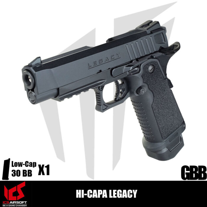 ICS Airsoft Hi-Capa LEGACY Airsoft Tabanca – Siyah