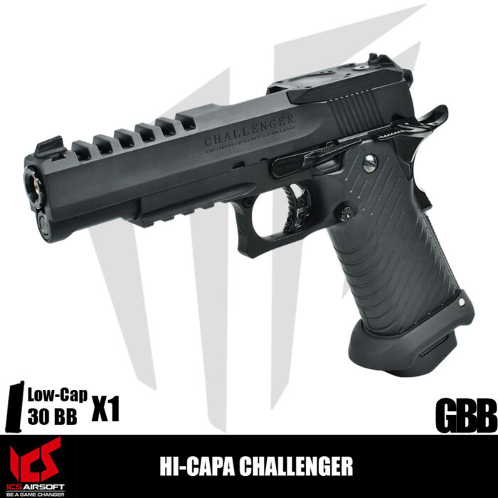 ICS Airsoft Hi-Capa CHALLENGER Airsoft Tabanca – Siyah