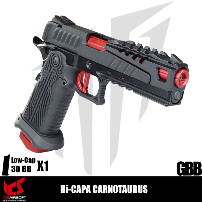 ICS Airsoft Hi-Capa Carnotaurus Airsoft Tabanca – Siyah