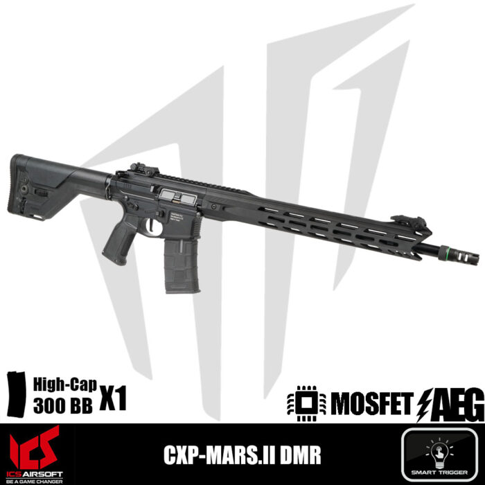 ICS Airsoft CXP-MARS.II DMR Airsoft Tüfeği – Siyah