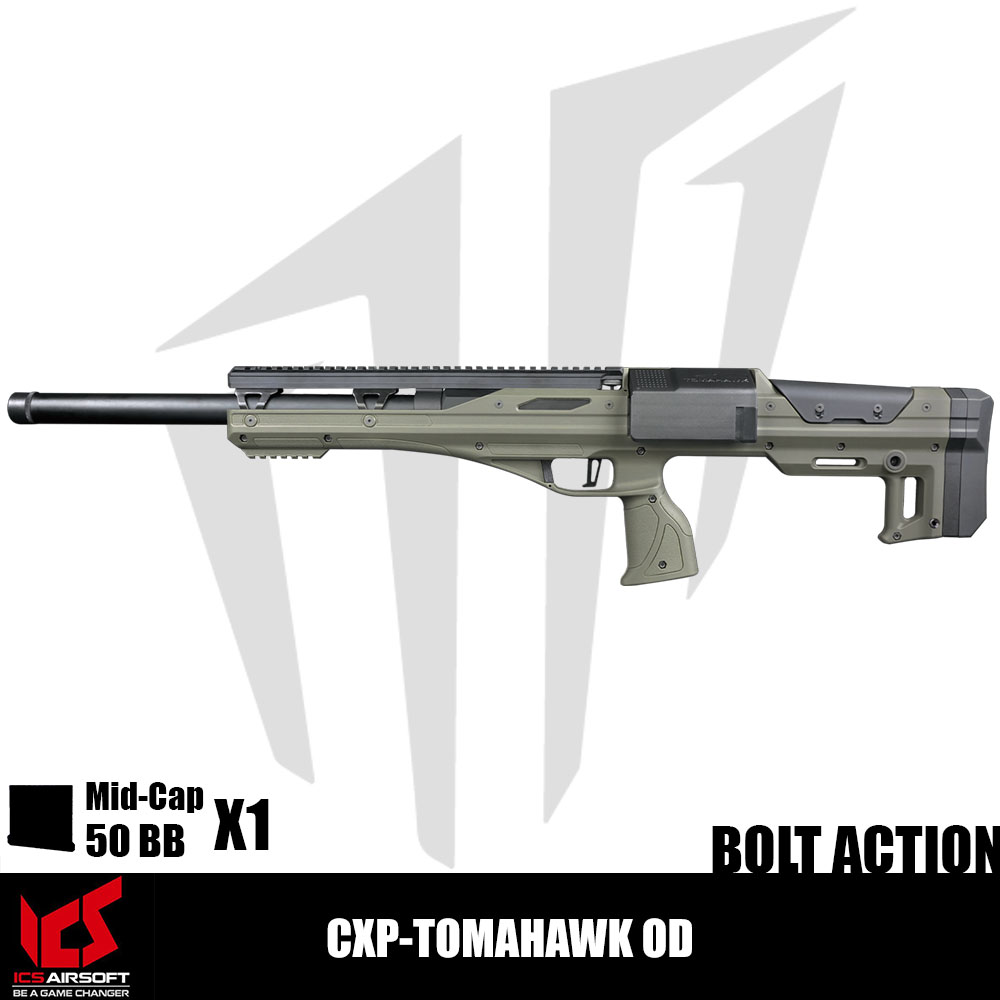 ICS Airsoft CXP-TOMAHAWK OD Airsoft Tüfeği – Yeşil