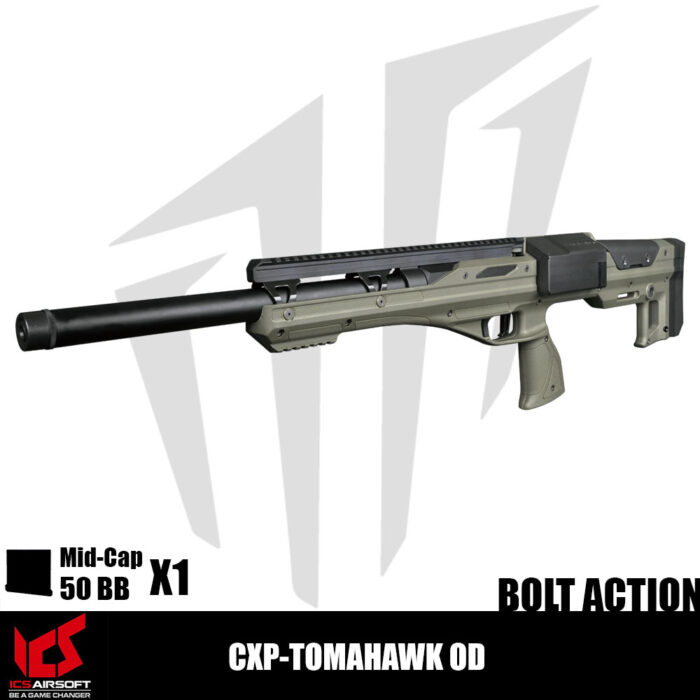 ICS Airsoft CXP-TOMAHAWK OD Airsoft Tüfeği – Yeşil