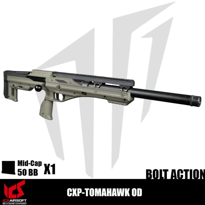 ICS Airsoft CXP-TOMAHAWK OD Airsoft Tüfeği – Yeşil