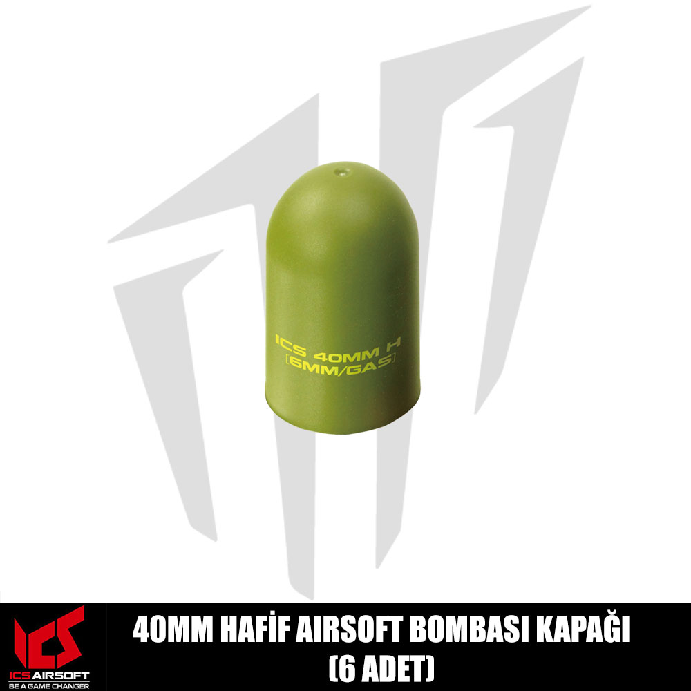 ICS Airsoft 40MM Hafif Airsoft Bombası Kapağı (6 Adet)