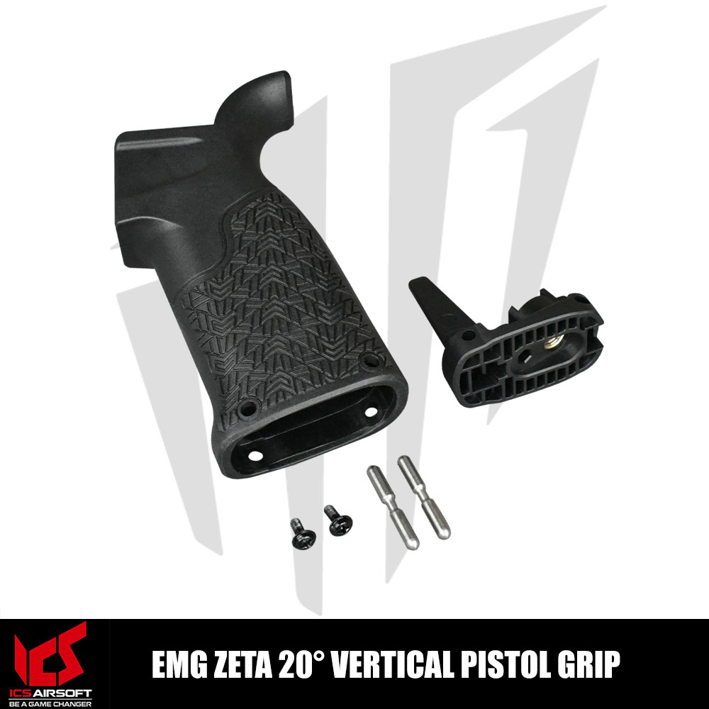 ICS Airsoft EMG ZETA 20° Vertikal Pistol Grip - Siyah