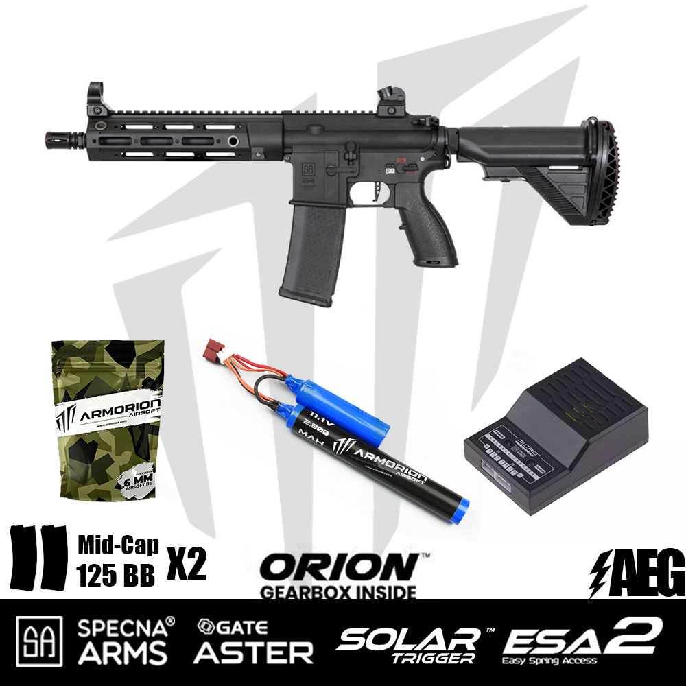 Specna Arms SA-H23 EDGE 2.0™ Airsoft Tüfeği – Siyah - (Pil,Şarj Aleti,BB)