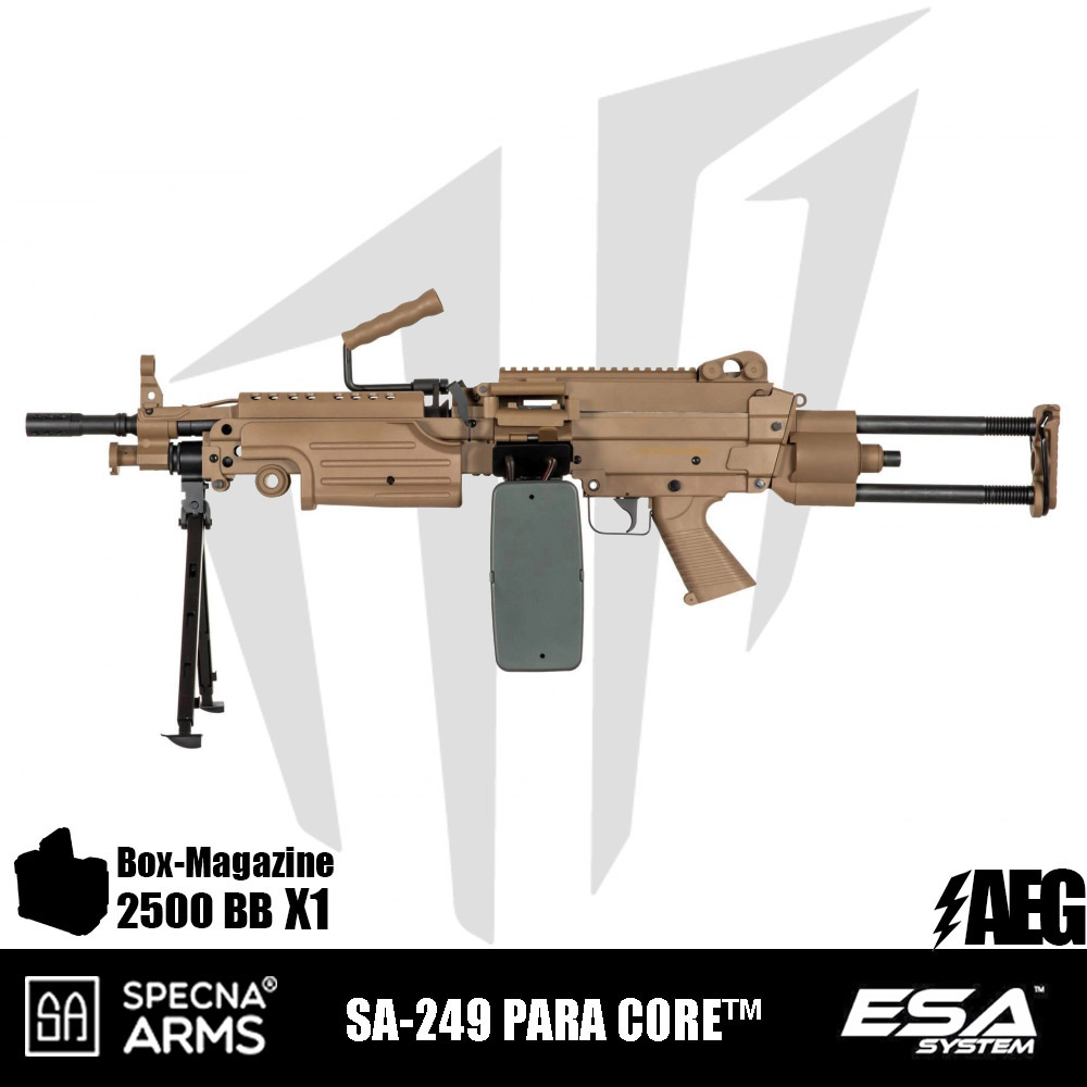 Specna Arms SA-249 PARA CORE™ LMG Airsoft Tüfeği - Tan