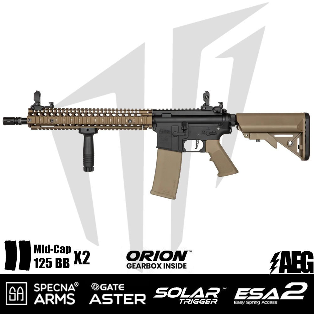 Specna Arms Daniel Defense® MK18 SA-E26 EDGE 2.0™ Airsoft Tüfeği – Chaos Bronz