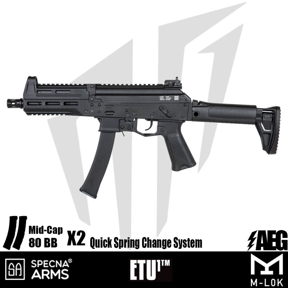 Specna Arms SA-J20 FLEX™ Airsoft Tüfeği – (30 rps) – Siyah