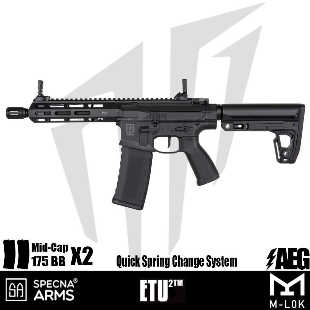 Specna Arms SA-F20 FLEX™ ETU2™ Airsoft Tüfeği – Siyah