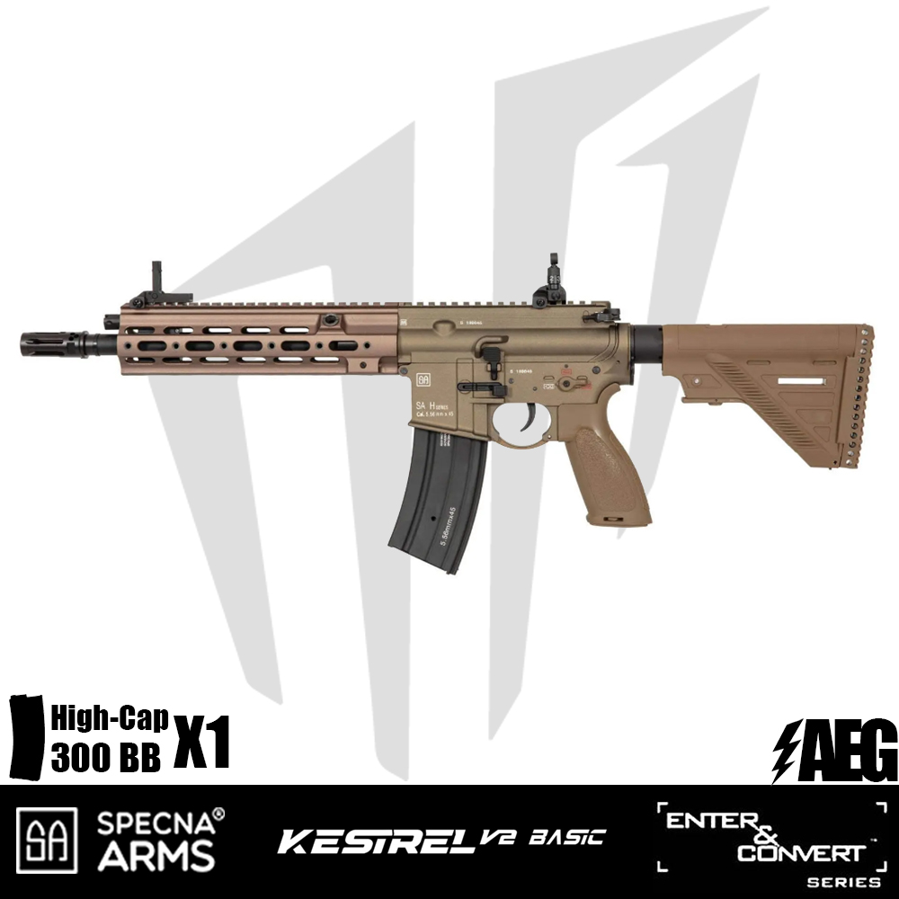 Specna Arms SA-H12 ONE™ Kestrel™ ETU Airsoft Tüfeği - Tan