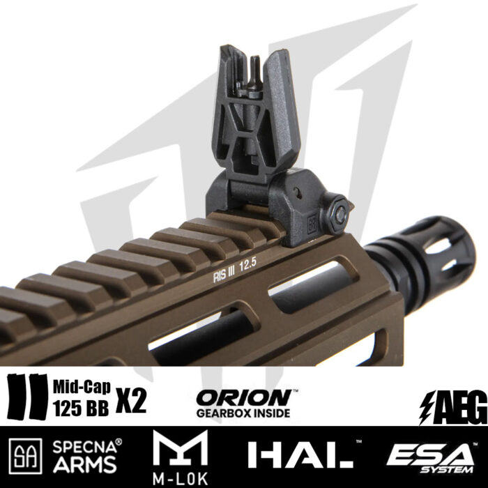 Specna Arms Daniel Defense® SA-E28 RIS III 14.5'' EDGE™ HAL ETU™ Airsoft Tüfeği - Chaos Bronz