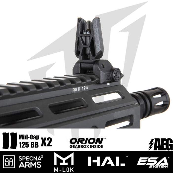 Specna Arms Daniel Defense® SA-E28 RIS III 14.5'' EDGE™ HAL ETU™ Airsoft Tüfeği - Yarım Gri