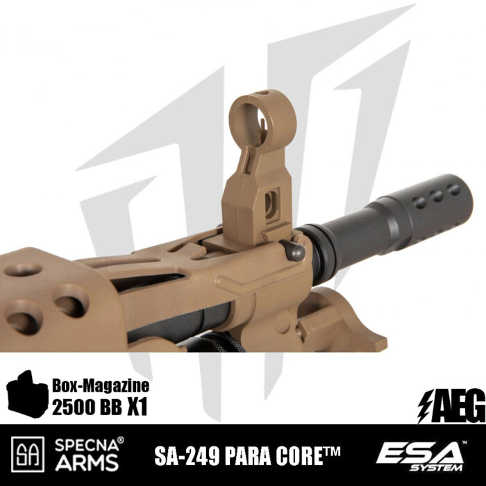 Specna Arms SA-249 PARA CORE™ LMG Airsoft Tüfeği - Tan