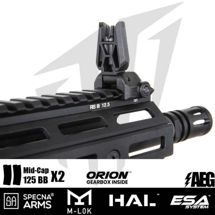 Specna Arms Daniel Defense® SA-E28 RIS III 14.5'' EDGE™ HAL ETU™ Airsoft Tüfeği - Siyah